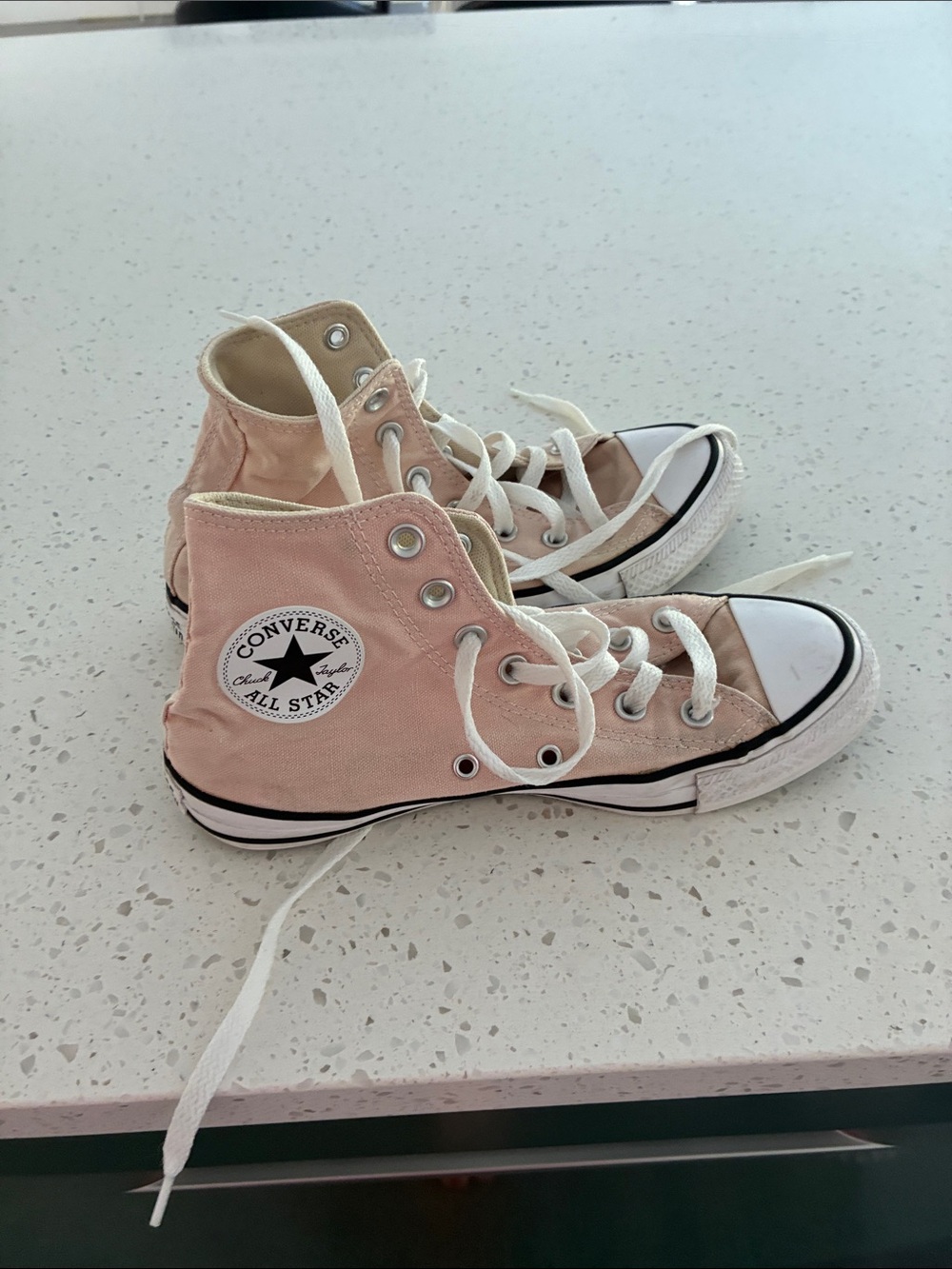 Converse Kids High Top Sneakers - Pale Pink